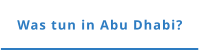 Was tun in Abu Dhabi?