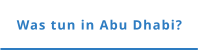 Was tun in Abu Dhabi?